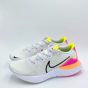 nike neon pink running shoes